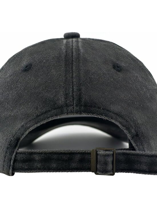 Women\'s Animal Embroidered Baseball Cap Black Gray Lightweight Casual Wolf main image 6